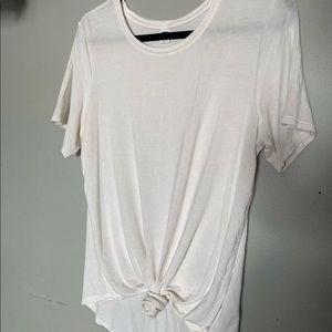 Old Navy Luxe L White T Shirt